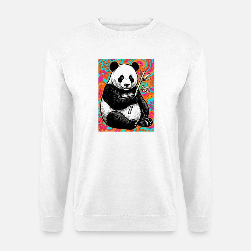 Panda - Unisex Pullover - Weiß