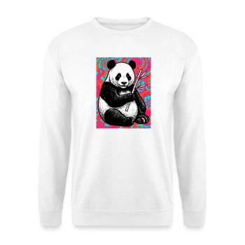 panda - Sweat-shirt Unisexe - blanc - Devant