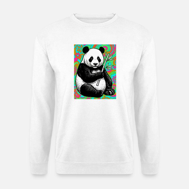 Panda - Unisex Pullover - Weiß