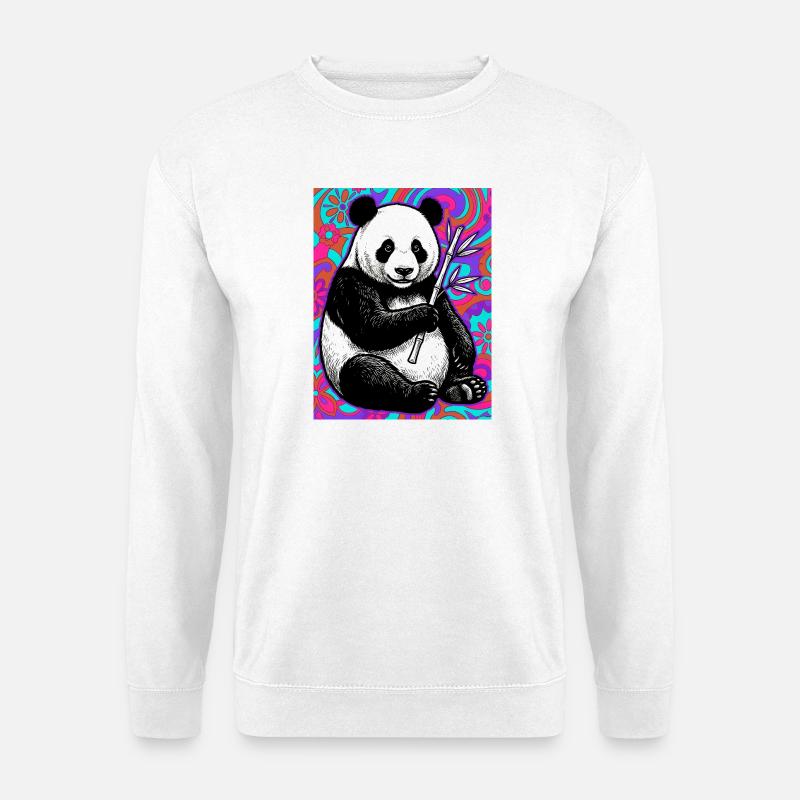 Panda - Unisex Pullover - Weiß