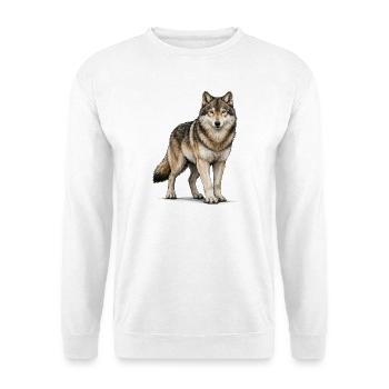 Wolf Animal - Unisex Sweatshirt - white - Front