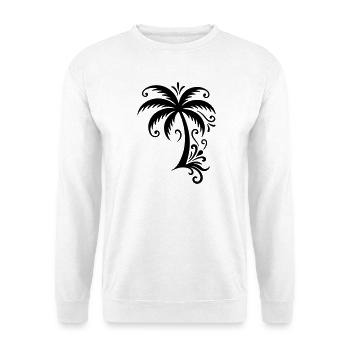 Palm tree icon beach - Unisex Sweatshirt - white - Front