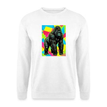 gorille - Sweat-shirt Unisexe - blanc - Devant