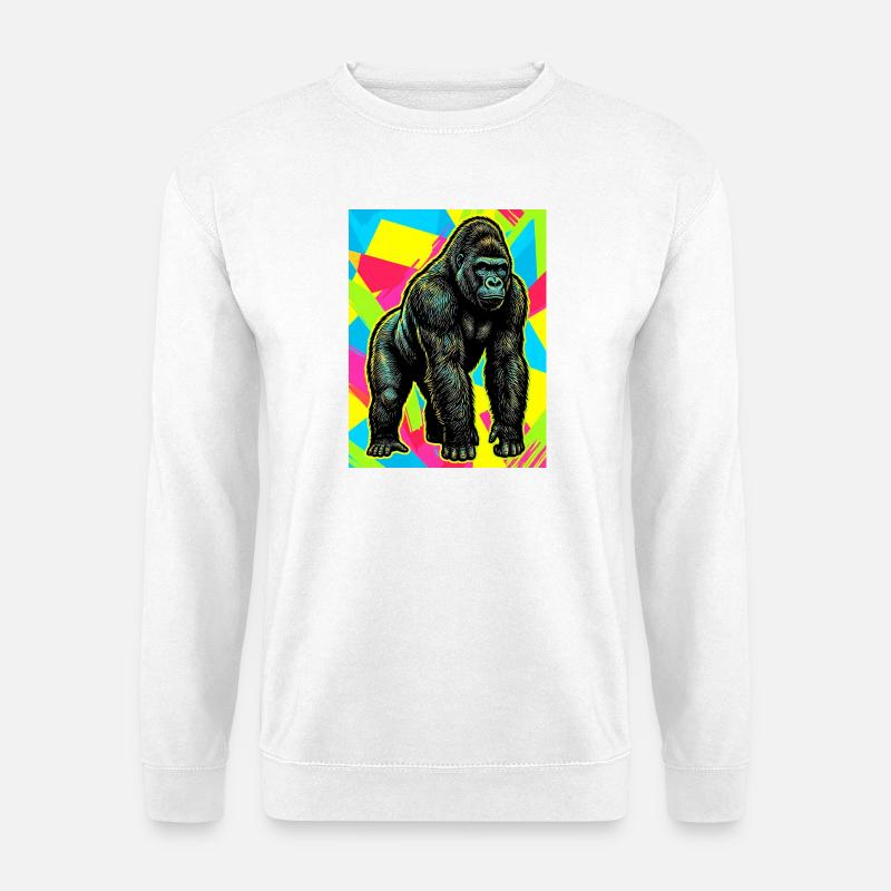 gorilla - Unisex Sweatshirt - white