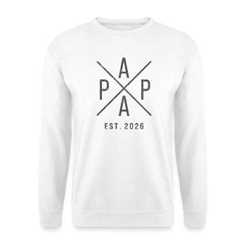 Papa Establisched 2026 Vintage Look - Unisex Sweatshirt - white - Front