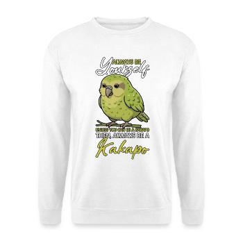 Sois toujours toi-même Kakapo Nouvelle-Zélande - Sweat-shirt Unisexe - blanc - Devant