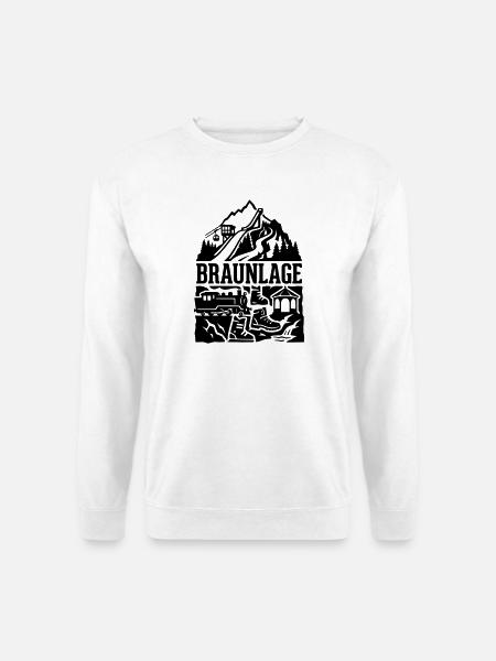 Braunlage Harz Kurort Silhouette Wahrzeichen - Unisex Pullover - Weiß