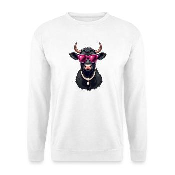 Cow - Unisex Sweatshirt - white - Front
