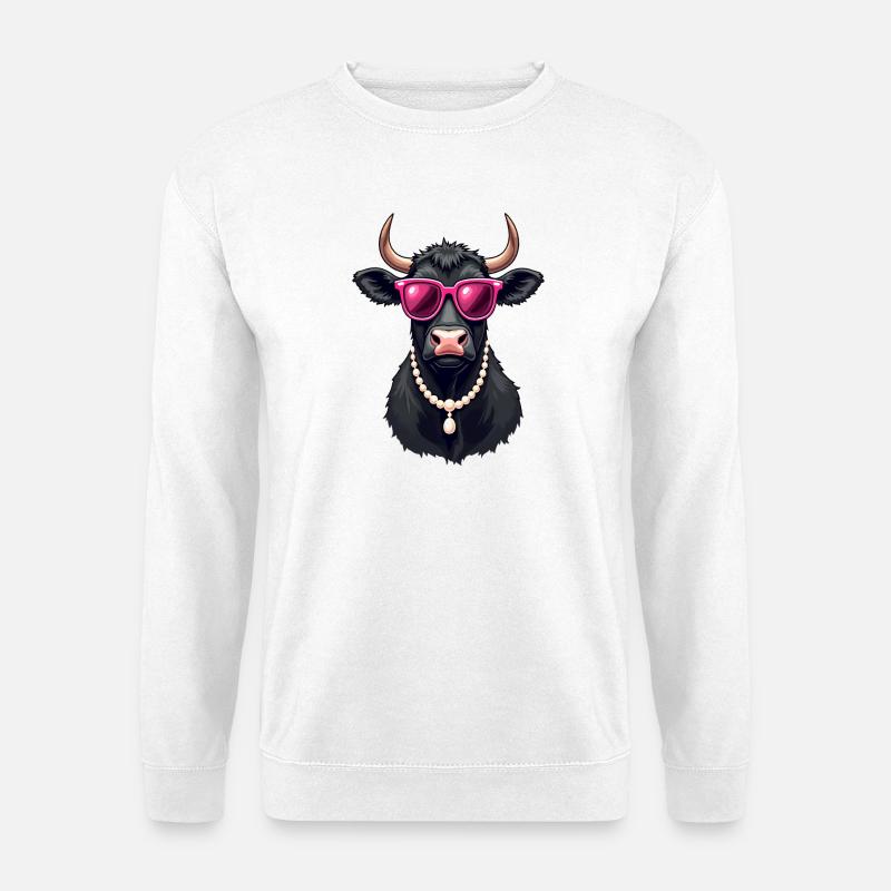 Cow - Unisex Sweatshirt - white