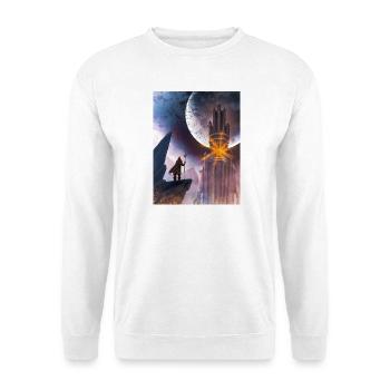 Moon and Fire Castle - Unisex Sweatshirt - white - Front