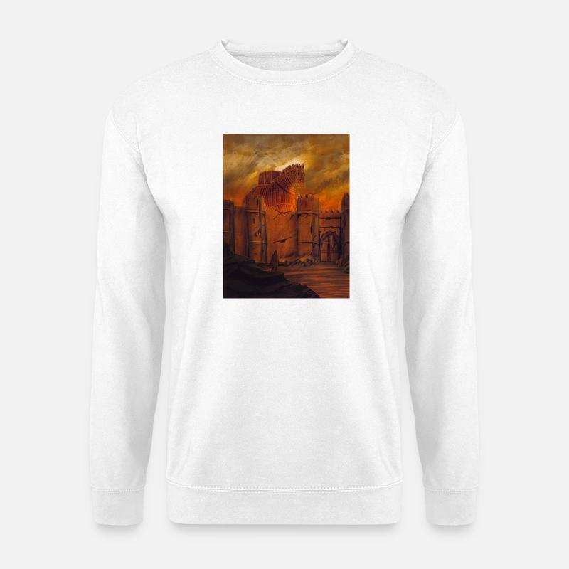 Trojanisches Pferd in Muralla - Unisex Pullover - Weiß
