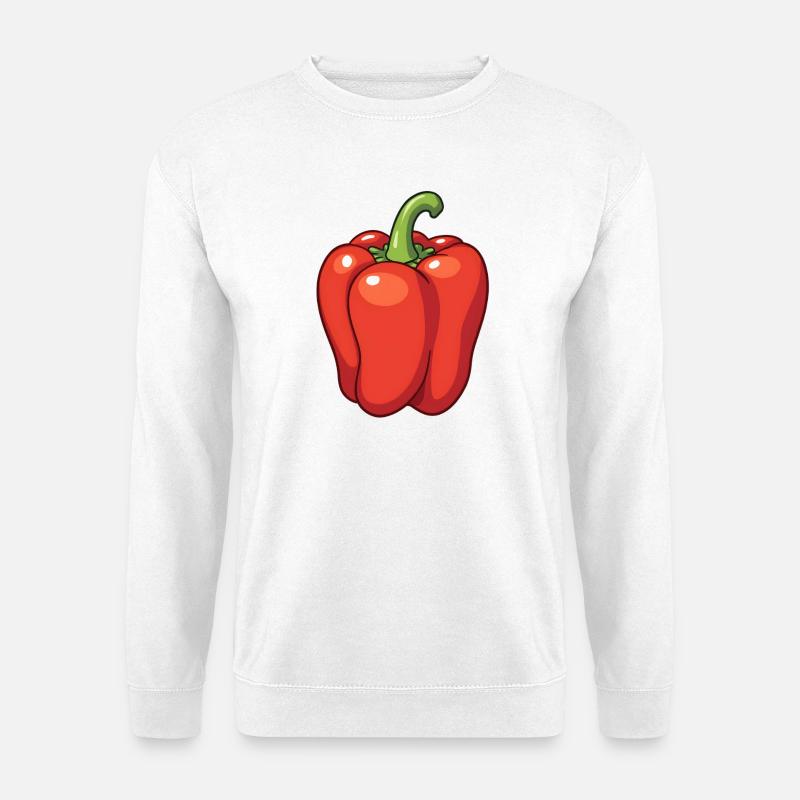 Red peppers - Unisex Sweatshirt - white