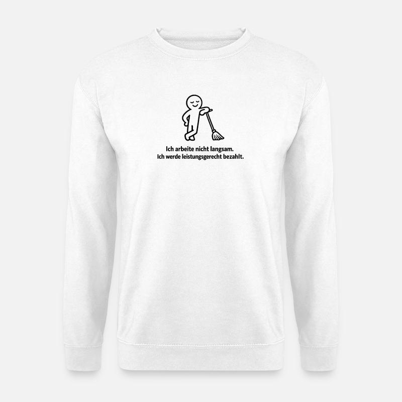 Mindestlohn und Leistungsgerecht - Unisex Pullover - Weiß