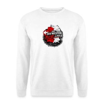 Westen bleibt Links Deutschland - Unisex Pullover - Weiß - Vorne
