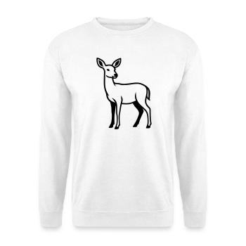 Deer Silhouette Hunter Hunting Club Forester Forest - Unisex Sweatshirt - white - Front