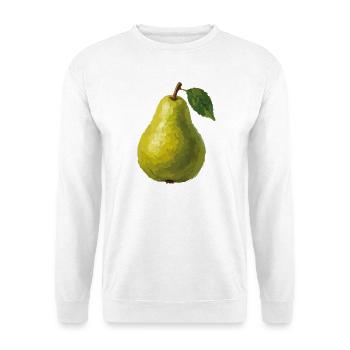 Illustration de la poire jaune - Sweat-shirt Unisexe - blanc - Devant