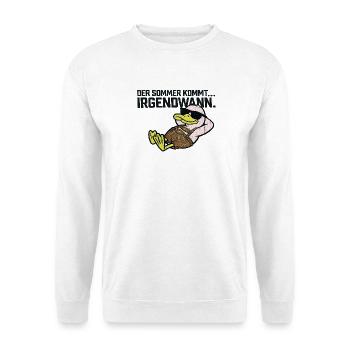Sommer kommt irgendwann Duck - Unisex Pullover - Weiß - Vorne