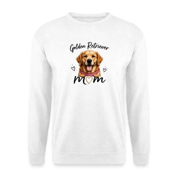 Golden Retriever Mom – Geschenk für Fans - Unisex Pullover - Weiß - Vorne