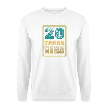 20 - Unisex Pullover - Weiß - Vorne