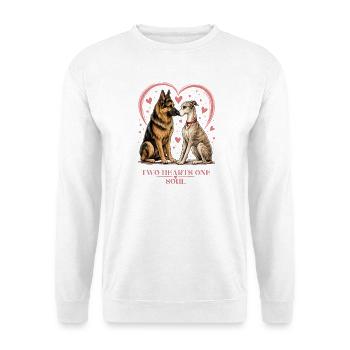Two Hearts, One Soul - Unisex Sweatshirt - white - Front