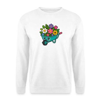 Spring float full of blossoms - Unisex Sweatshirt - white - Front