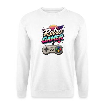 Retro Gamer Neon - Unisex Sweatshirt - white - Front