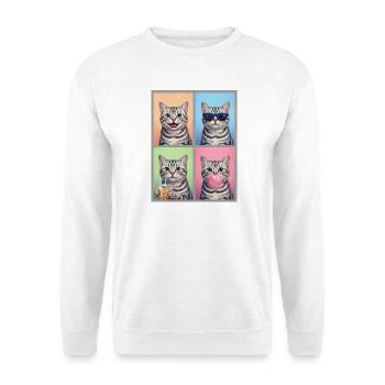Cats American Shorthair Cat - Unisex Sweatshirt - white - Front