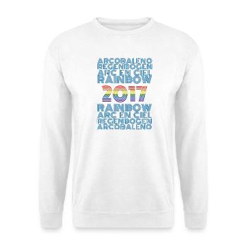 Rainbow 2017 - Unisex Pullover - Weiß - Vorne - Alina (178cm) & Michal (187cm)
