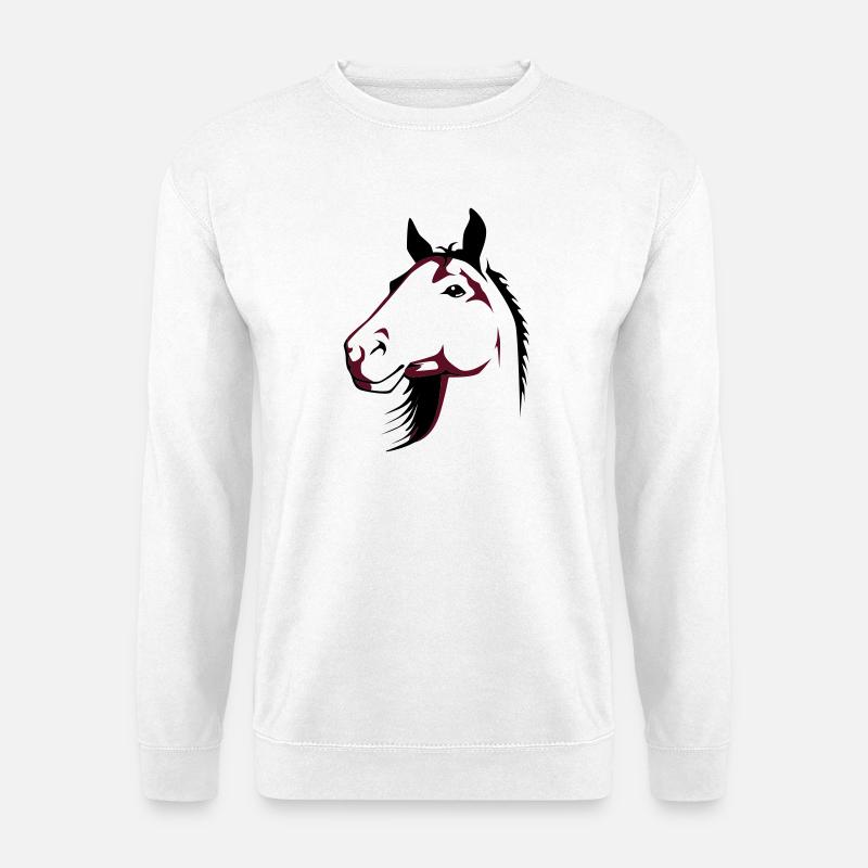 Pferd - Unisex Pullover - Weiß