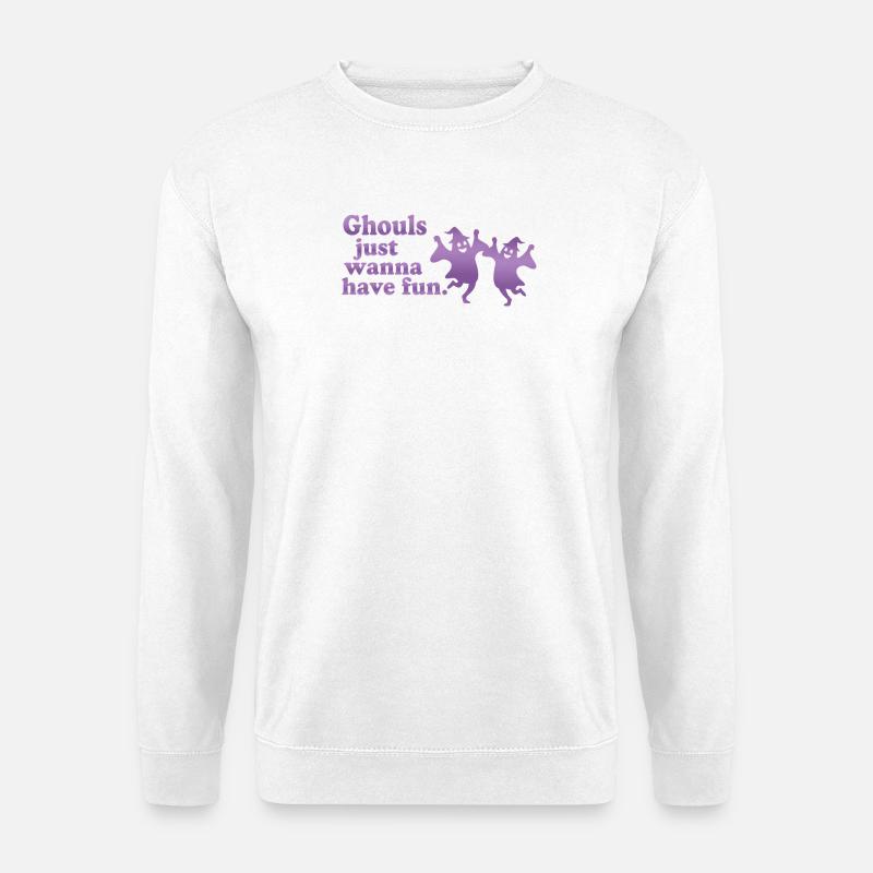 Halloween Festliche Geister - Unisex Pullover - Weiß