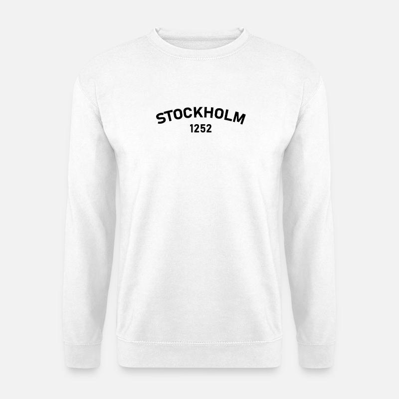 Stockholm 1252, Schweden - Unisex Pullover - Weiß
