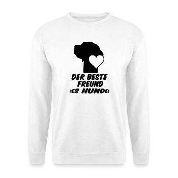 Bester Freund des Hundes, Hund, Tier, Geschenk - Unisex Pullover - Weiß - Vorne