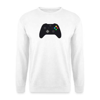Boutons néon de manette sombre - Sweat-shirt Unisexe - blanc - Devant