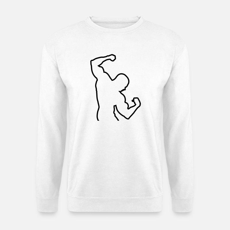 Bodybuilding - Unisex Pullover - Weiß