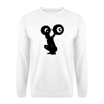 weightlifter - Unisex Sweatshirt - white - Front