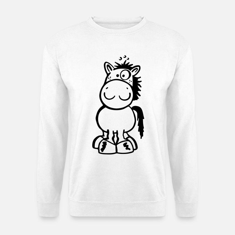 Kleines Pferdchen - Unisex Pullover - Weiß