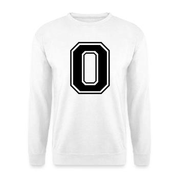 Nummer Rugby Fußball - Unisex Pullover - Weiß - Vorne