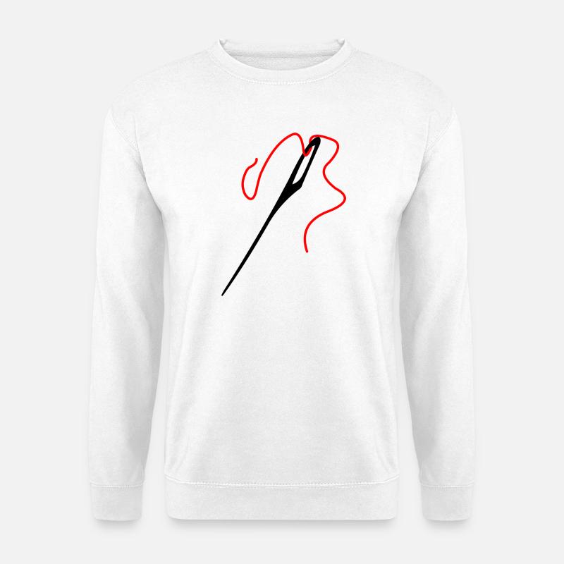 Nadel und Faden - Unisex Pullover - Weiß
