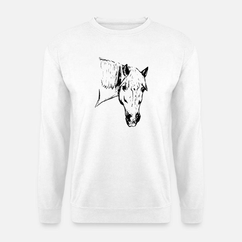 Süßer Haflinger Hafi Alpenquarter - Unisex Pullover - Weiß