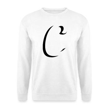 Lettre C, nom, la lettre C - Sweat-shirt Unisexe - blanc - Devant