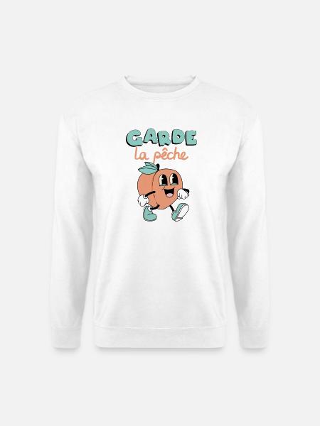 Garde la pêche ! - Sweat-shirt Unisexe - blanc