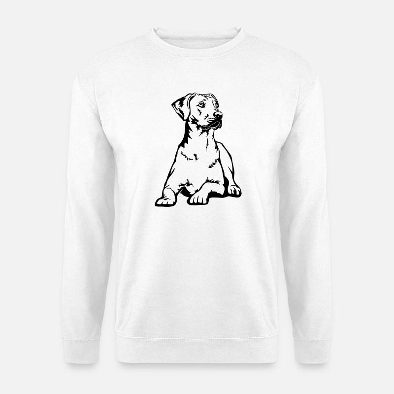 Rhodesian Ridgeback - Unisex Pullover - Weiß