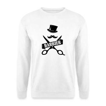 Barber Barber Shirt - Unisex Sweatshirt - white - Front