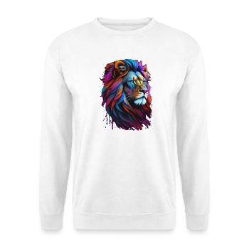 Löwe - Unisex Pullover - Weiß - Vorne