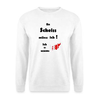 Sternenrote Inselkarte / Wallis - Unisex Pullover - Weiß - Vorne