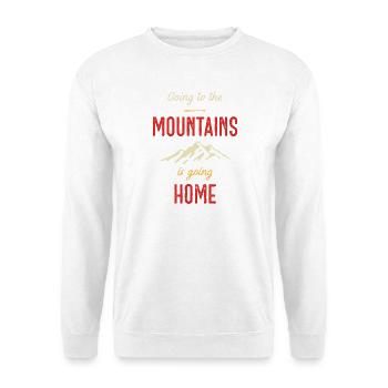 In die Berge zu gehen ist nach Hause zu gehen - Unisex Pullover - Weiß - Vorne