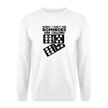 Domino Design - Unisex Pullover - Weiß - Vorne