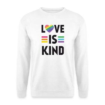 Pride Month LGBT - Liebe ist nett - Unisex Pullover - Weiß - Vorne