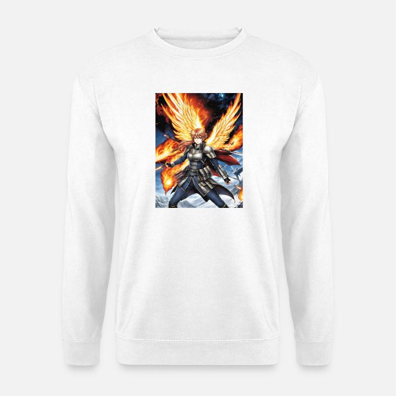 Feuerflügel Ritter - Unisex Pullover - Weiß