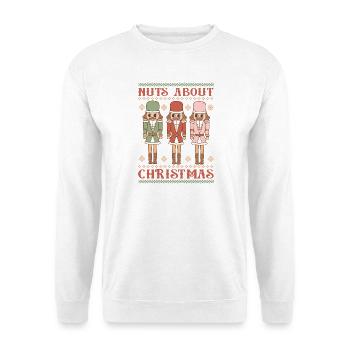 Pull de Noël moche - Sweat-shirt Unisexe - blanc - Devant